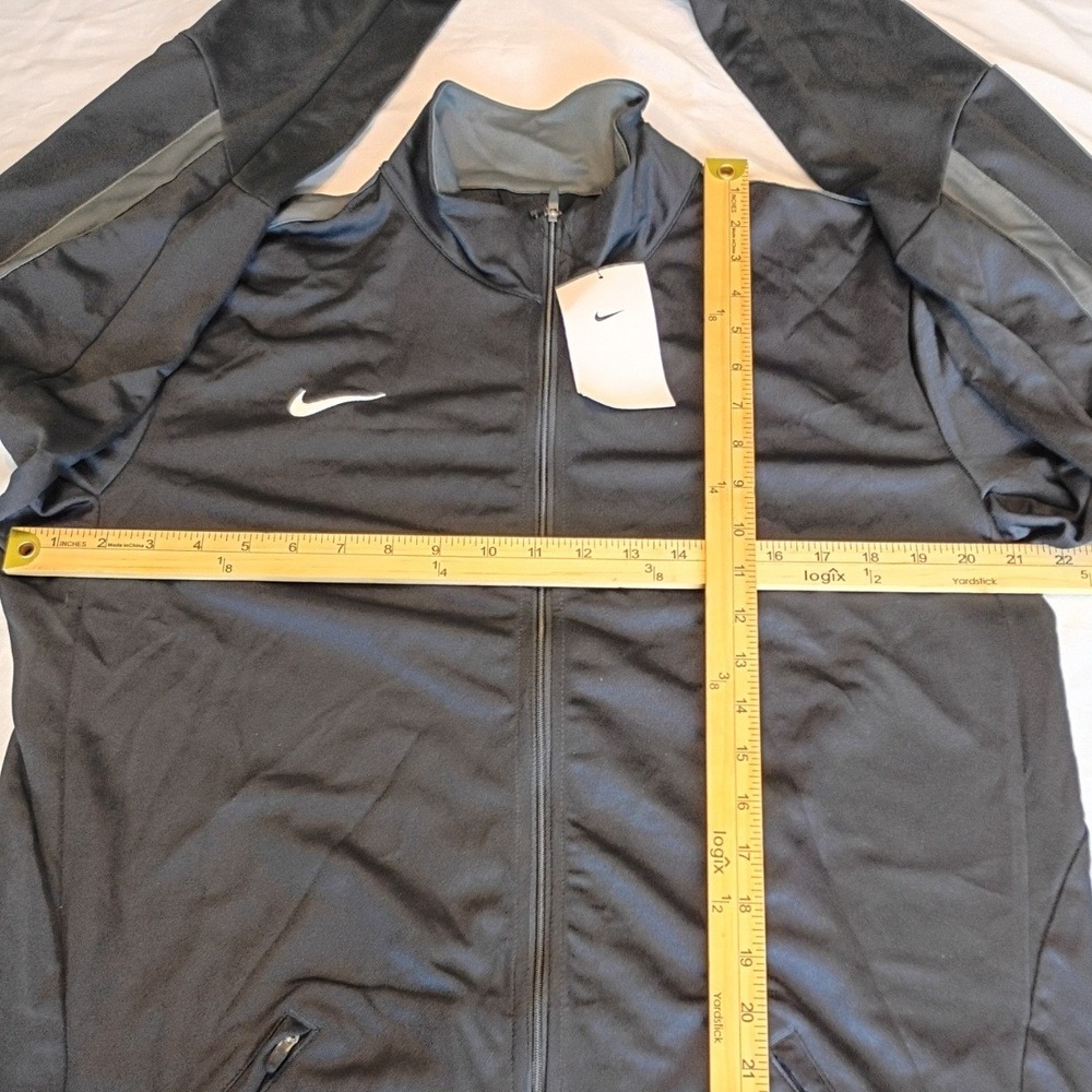 Nike Track Jacket Mens L Black NWT Dri-FIT Full Zip Training Athletic Warmup